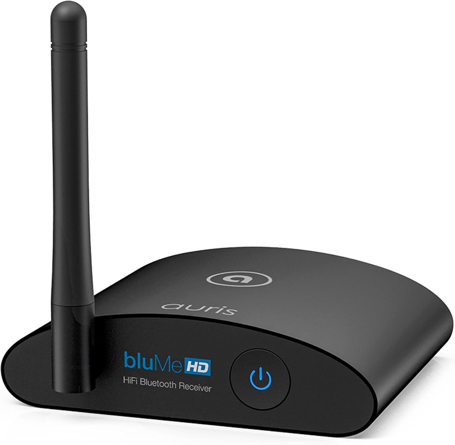 Auris BluMe HD long range Bluetooth 5.3 music receiver with its antenna raised